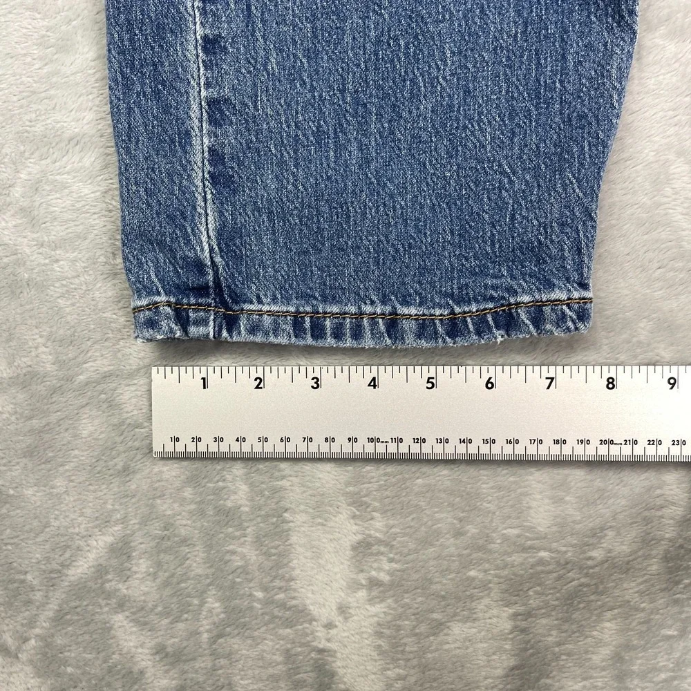 Levi's 505 Jeans‎ Mens 35x30 Blue Denim Medium Wash Red Tab Straight Leg Outdoor